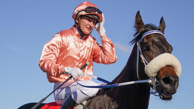 Racing Victoria stewards are probing an alleged illegal gathering involving Jamie Kah and three other jockeys. Picture: Racing Photos via Getty Images