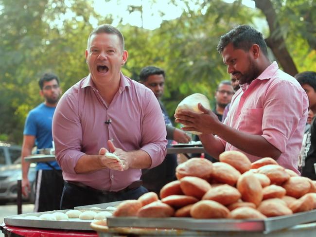 Gary Mehigan on the flavour trail in Masters Of Taste. Picture: SBS