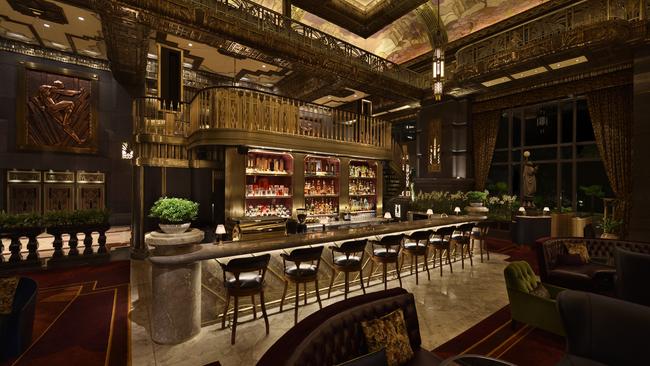 Gilded opulence at Atlas bar, Singapore. Picture: EK Yap