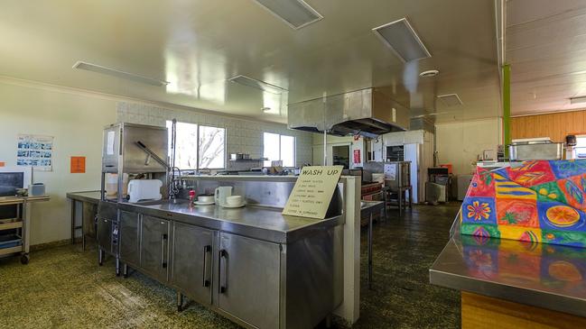 The property a commercial kitchen ready for interested parties to take over.