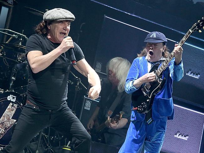 Brian Johnson and Angus Young still continue to perform for AC/DC. Picture: Gary Miller/Getty Images