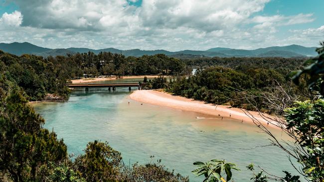 Boambee Creek and the bridge. Picture: City of Coffs Harbour