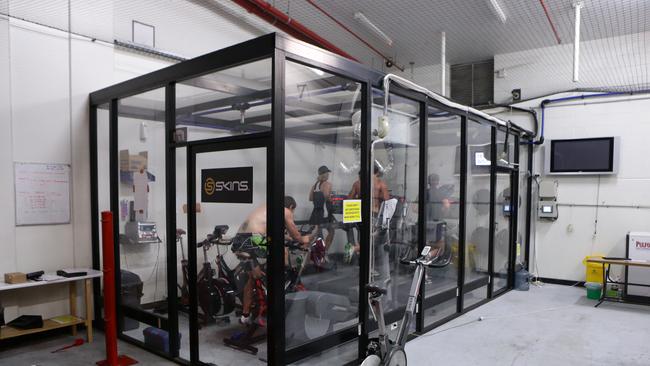 Brisbane Lions’ altitude room at the Gabba circa 2012. Picture: Peter Wallis