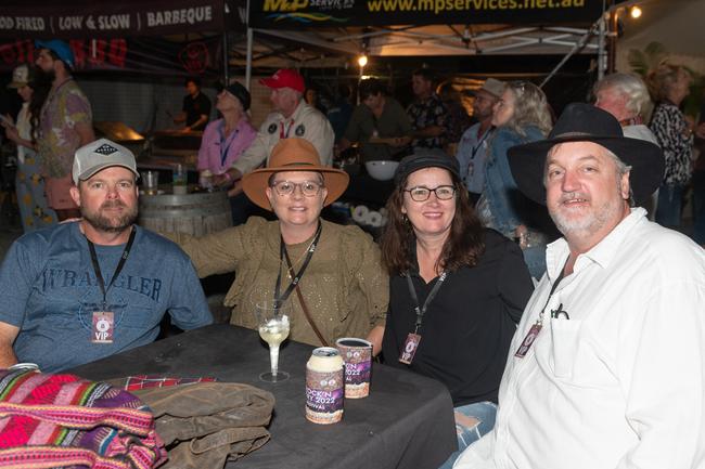 Brad Cook, Kristy Cook, Billie Bogaarts and Craig Bogaarts at the NQ's Rock'N Country 2022.Picture: Michaela Harlow