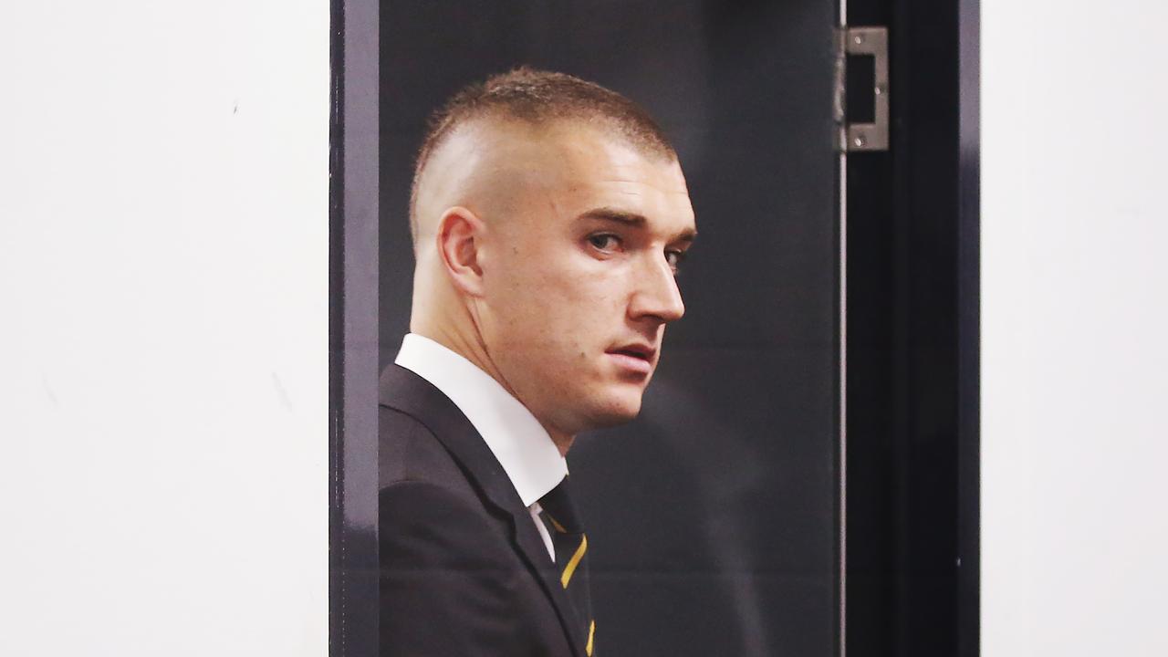 Dustin Martin appeared at the tribunal on Tuesday night.