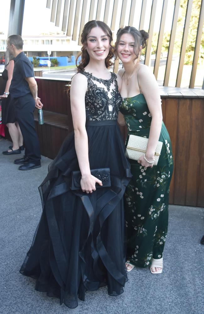 Ava and Maren at the Maleny State High School formal on November 16, 2022. Picture: Sam Turner