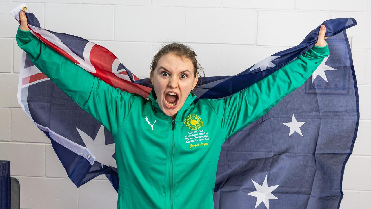 Sunshine Coast karate talent Jacqui Lippey. Picture: Matt Craven.