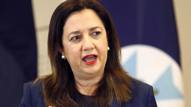 BRISBANE, AUSTRALIA - NewsWire Photos JULY 2, 2021: Queensland Premier Annastacia Palaszczuk during a press conference in Brisbane. Picture: NCA NewsWire/Tertius Pickard