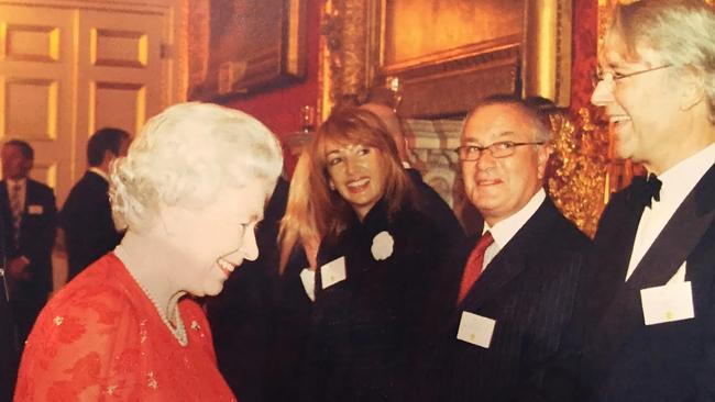 Les Hinton meets the Queen, from his book The Bootle Boy.