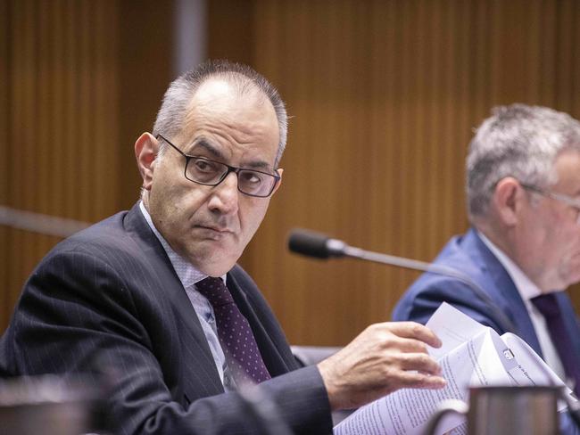 Home Affairs boss Mike Pezzullo fronted Senate estimates on Monday. Picture: NCA NewsWire / Gary Ramage