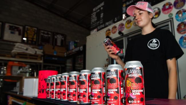 Beaver Brewery assistant brewer Nayana Patmore is the only female brewer in the NT. Picture: Pema Tamang Pakhrin