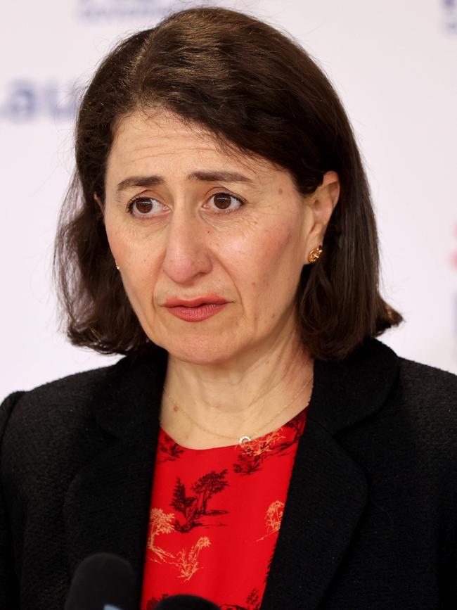 Former premier Gladys Berejiklian caused shockwaves when she admitted to a secret relationship with Mr Maguire. Picture: NCA NewsWire/ Damian Shaw