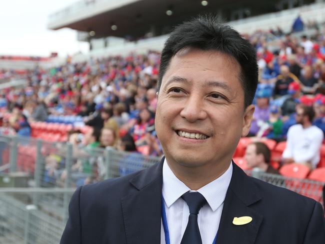 NEWCASTLE, AUSTRALIA - OCTOBER 09:  Martin Lee owner of the Newcastle Jets during the round one A-League match between the Newcastle Jets and Adelaide United at Hunter Stadium on October 9, 2016 in Newcastle, Australia.  (Photo by Tony Feder/Getty Images)