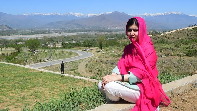 Pakistani activist and Nobel Peace Prize laureate Malala Yousafzai.