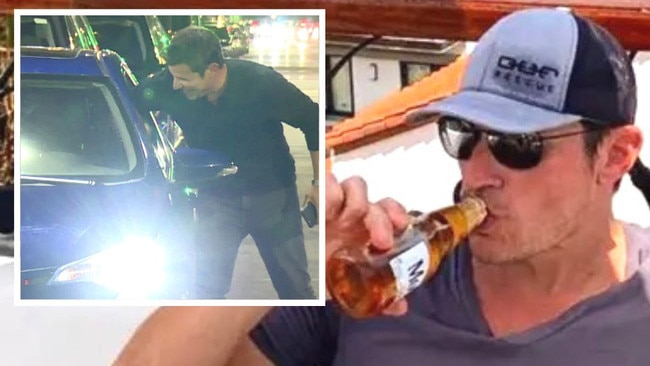 Nick Lachey's on camera meltdown. Picture: Instagram; Backgrid