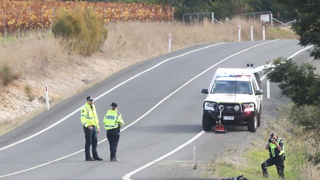 Scene of a double fatality crash on Brinktop Road between Penna and Richmond in 2022. Picture: Nikki Davis-Jones