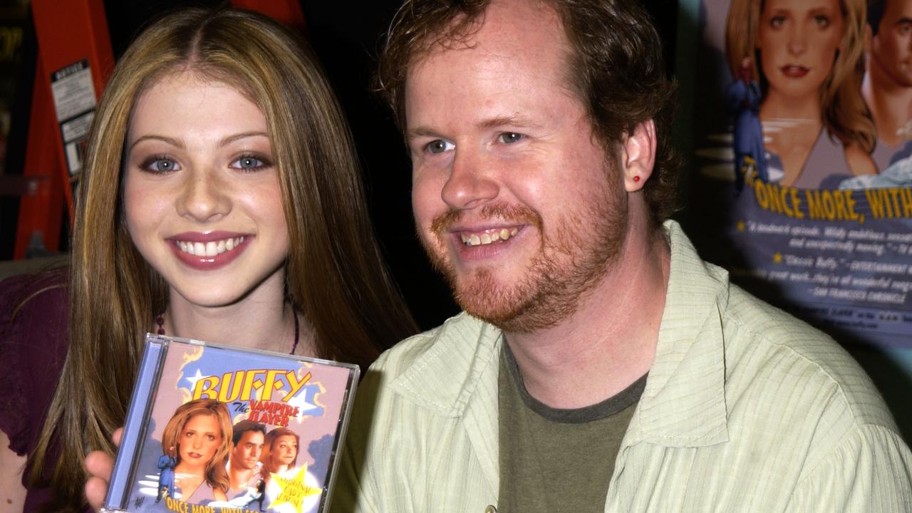 A young Michelle Trachtenberg with Josh Whedon. Picture: WireImage