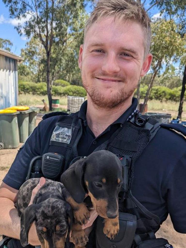 Constable Matthew Arnold, 26, was also fatally shot while attending the property. Picture: Facebook