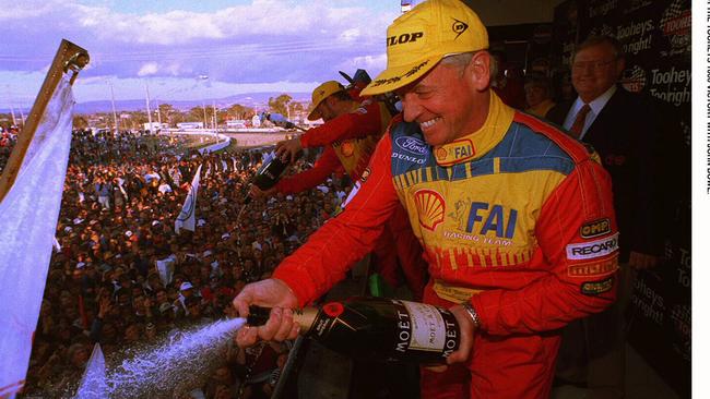 Celebrating victory in the 1994 Bathurst 1000