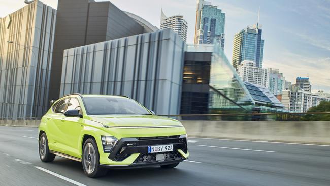 The 2023 Hyundai Kona N-Line is one of the affected vehicles. Picture: Supplied