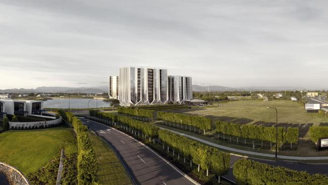 Artist impression of Sunland's The Lanes development on the Gold Coast.