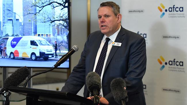 AFCA chief ombudsman and CEO David Locke acknowledged record levels of complaints put ‘pressure on the system’. Picture: AAP