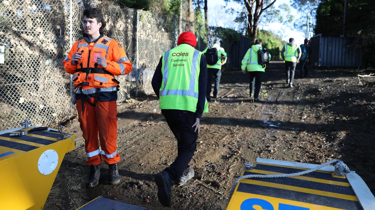 Though the rain has stopped, the clean-up effort has just begun. Picture: John Grainger