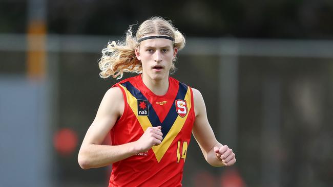 Jack Delean during the 2022 NAB AFL National Championships U18 Boys match between South Australia and the Allies. Picture: Sarah Reed/AFL Photos via Getty Images