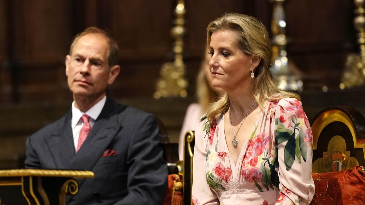 Prince Edward and Sophie the Duchess of Edinburgh, two immensely well-meaning triers who make vanilla look too vanilla. Picture: Jordan Pettitt – Pool/Getty Images