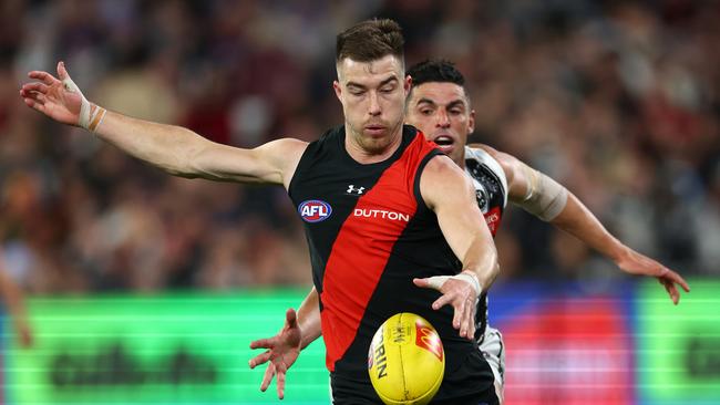 Zach Merrett of the Bombers. (Photo by Quinn Rooney/Getty Images)