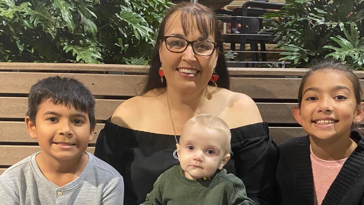 Oakey's Trudy Wright Dodd, pictured with grandchildren Mason, Carter and Arabella, was killed in a suspected hit-and-run outside town on Saturday August 13, 2022.