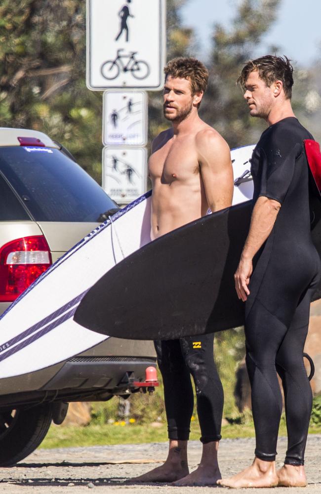 Chris And Liam Hemsworth Show Off Bodies In Shirtless Photos Daily Telegraph 4991