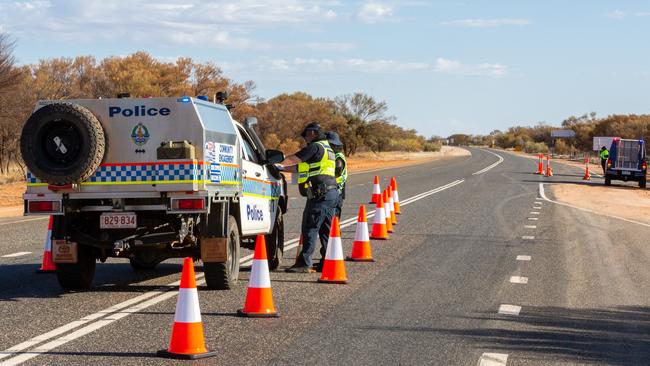 Police have charged two people after they allegedly lied on their border forms when they entered the NT. Picture: Emma Murray