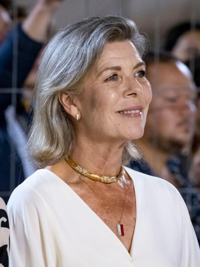 Princess Caroline in July 2021 with a hint of blonde still in her hair. Picture: Arnold Jerocki/Getty Images