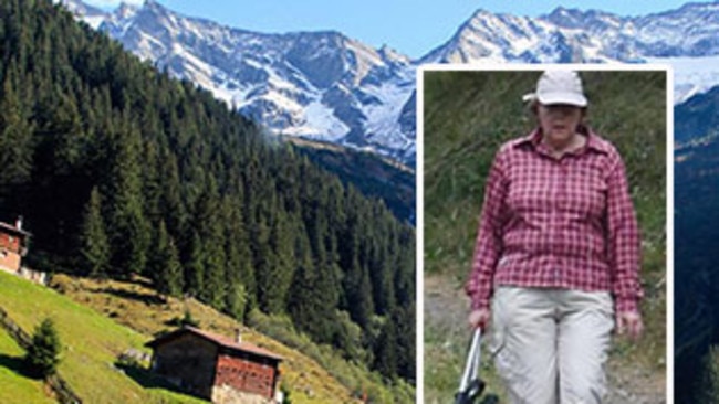 Angela Merkel and the Tyrolean Alps.