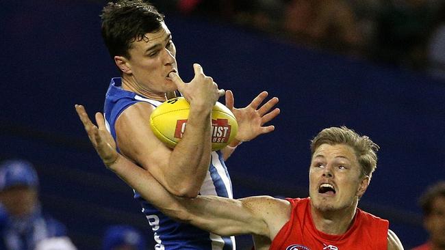 Scott Thompson was outstanding in North Melbourne’s win over Gold Coast. Picture: AAP Images