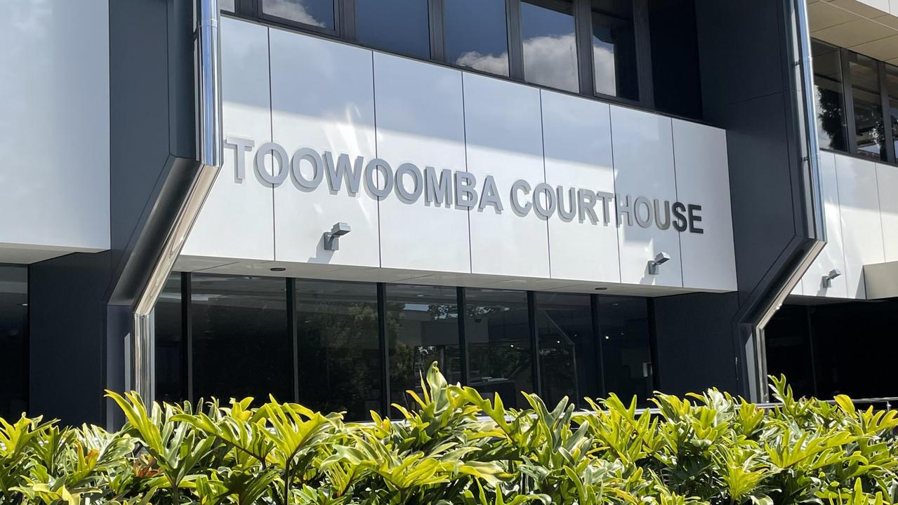 The 21-year-old jumped the dock of the Toowoomba District Court and tried to flee.