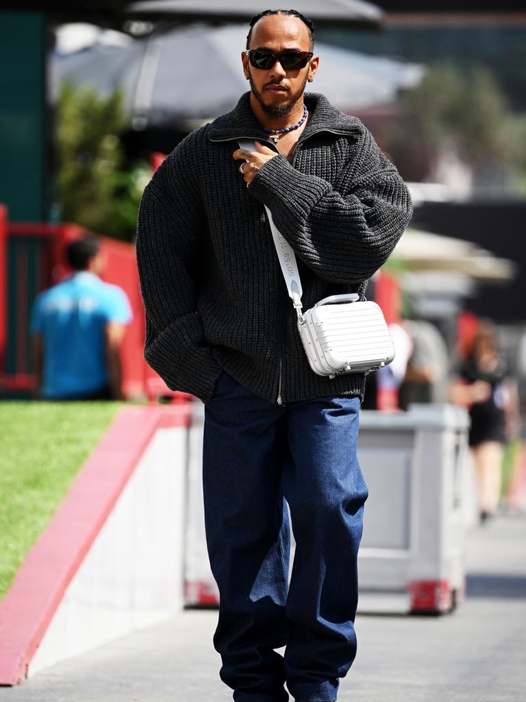 Nobody in Formula 1 dresses like Lewis. Photo by Clive Mason/Getty Images.