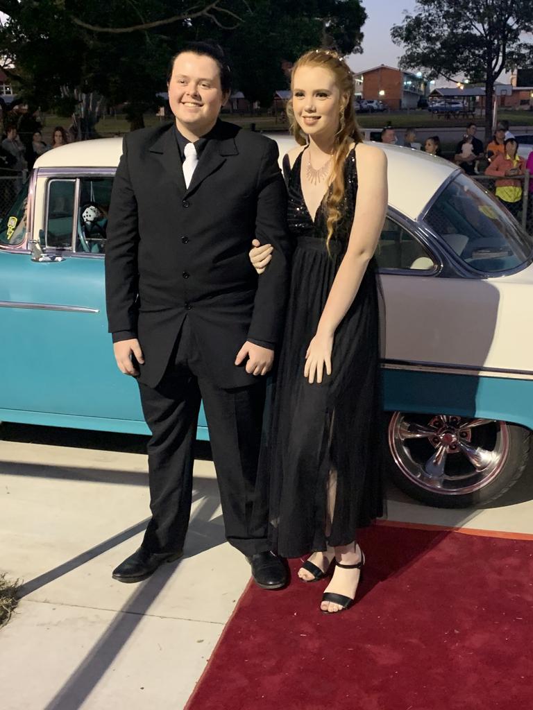 Students arrive at Maryborough State High School's formal.