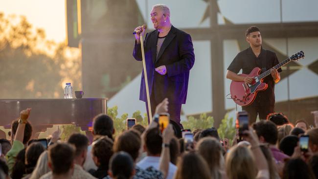 British singer Sam Smith's exclusive show at the d’Arenberg Cube in McLaren Vale on January 11. Picture: Ben Clark