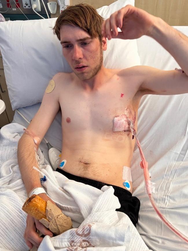 22-year-old Tomas Petzler was repeatedly stabbed in a random attack at Werribee train station on Tuesday. Picture: Supplied