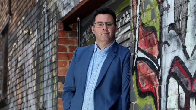 Crime writer Adrian McKinty in St Kilda, Melbourne. Picture: David Geraghty.