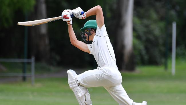 Brisbane Boys College batsman Noah East GPS in 2022. Picture, John Gass