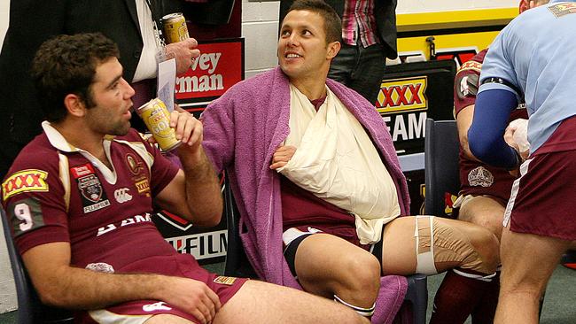 Scott Prince broke his arm in his final game for Queensland.