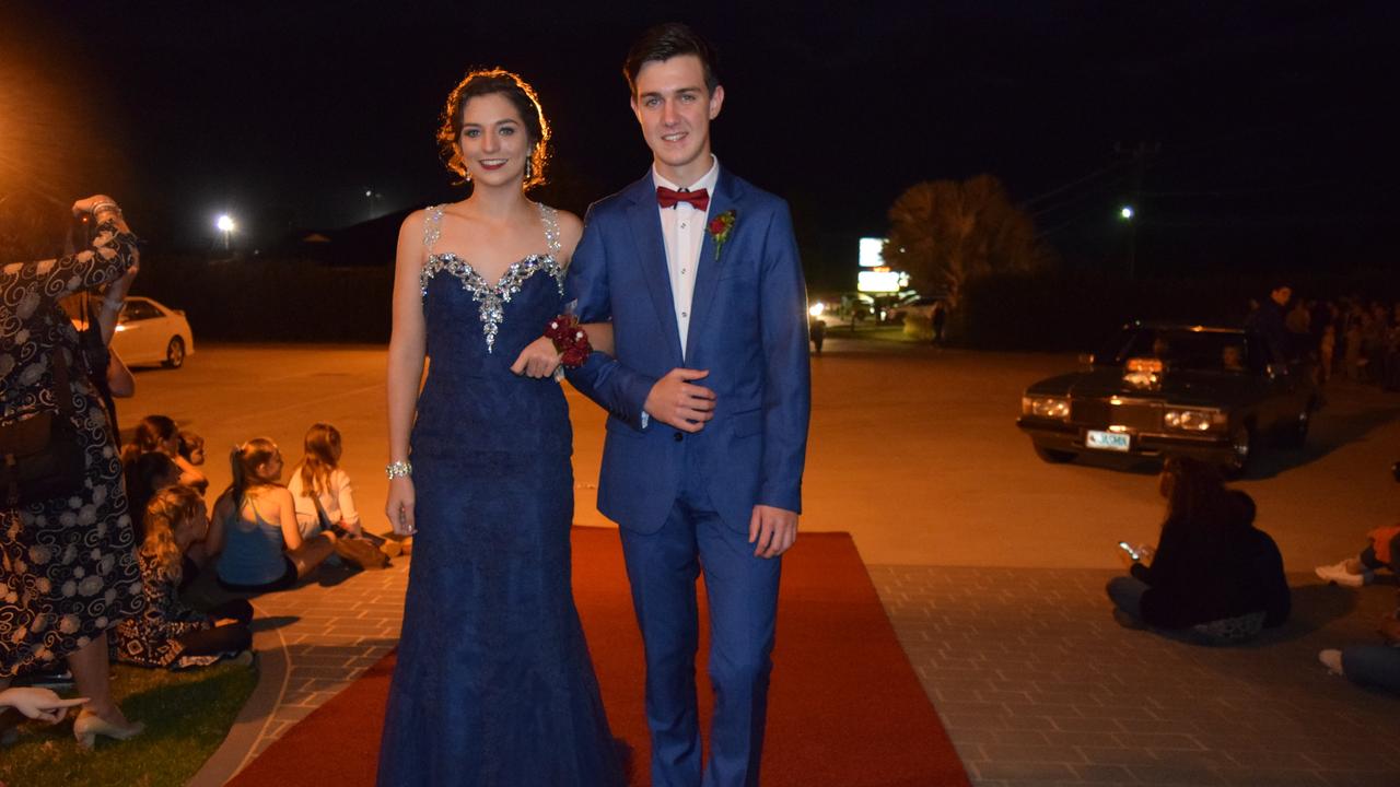 Ellen Kehl and Wade Anderson at the St John's Formal at the Explorer's Inn in Roma.