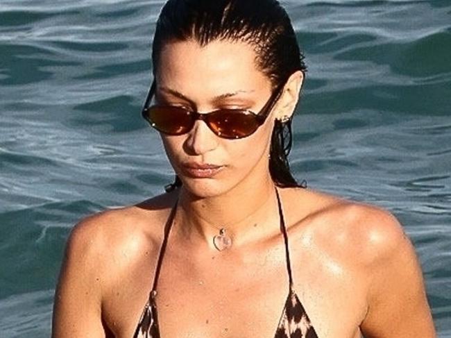 Bella Hadid stuns in tiny ‘micro’ bikini