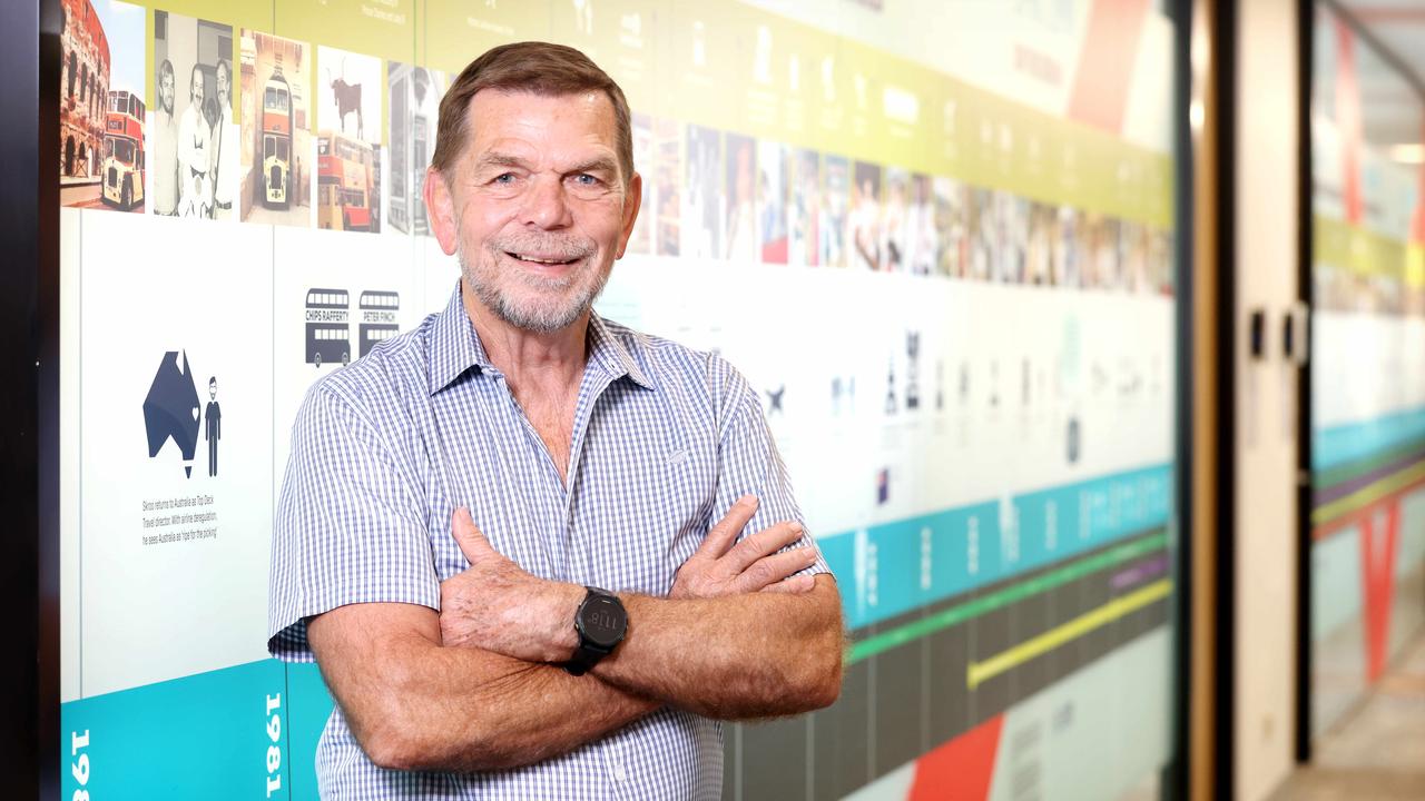 Flight Centre managing director Graham Turner is hopeful the re-election of Donald Trump will not spook travellers. Picture: Steve Pohlner