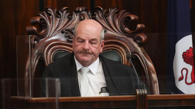 Speaker Mark Shelton. Question time state parliament. Picture: Nikki Davis-Jones