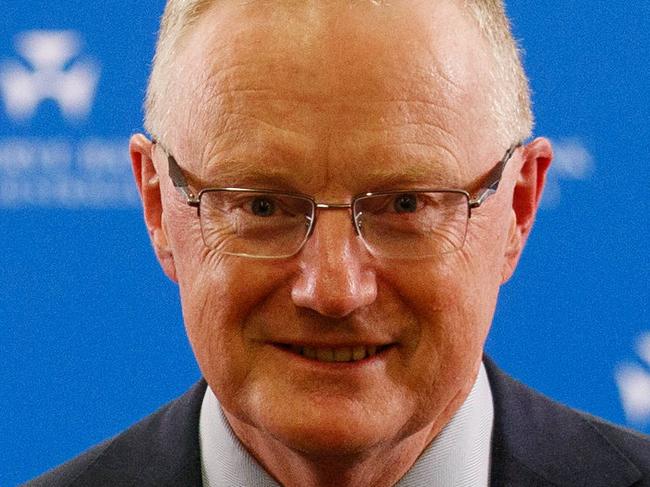 SYDNEY, AUSTRALIA - NewsWire Photos APRIL 20, 2023: Reserve Bank of Australia Governor Philip Lowe during a press conference on Thursday at the RBA following the release of government recommendations. Picture: NCA NewsWire / Nikki Short