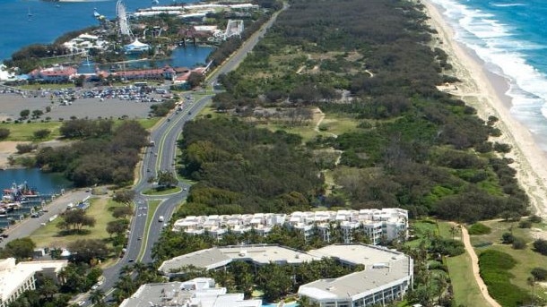 The Spit master plan process - a new aerial showing Sea World and Sheraton Mirage.